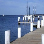 Brygga vid havet Brygga vid havet