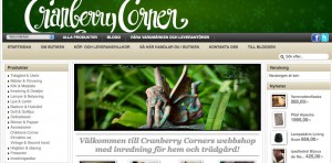 Cranberry Corners webbshop http://webshop.cranberrycorner.se/